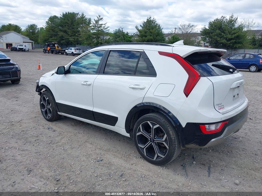 Vin: kndcr3le2r5145195, lot: 45630506, kia niro ex touring 20243