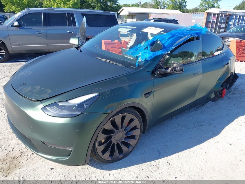 Vin: 7saygdef2nf336196, lot: 45630576, tesla model y performance dual motor all-wheel drive 20222