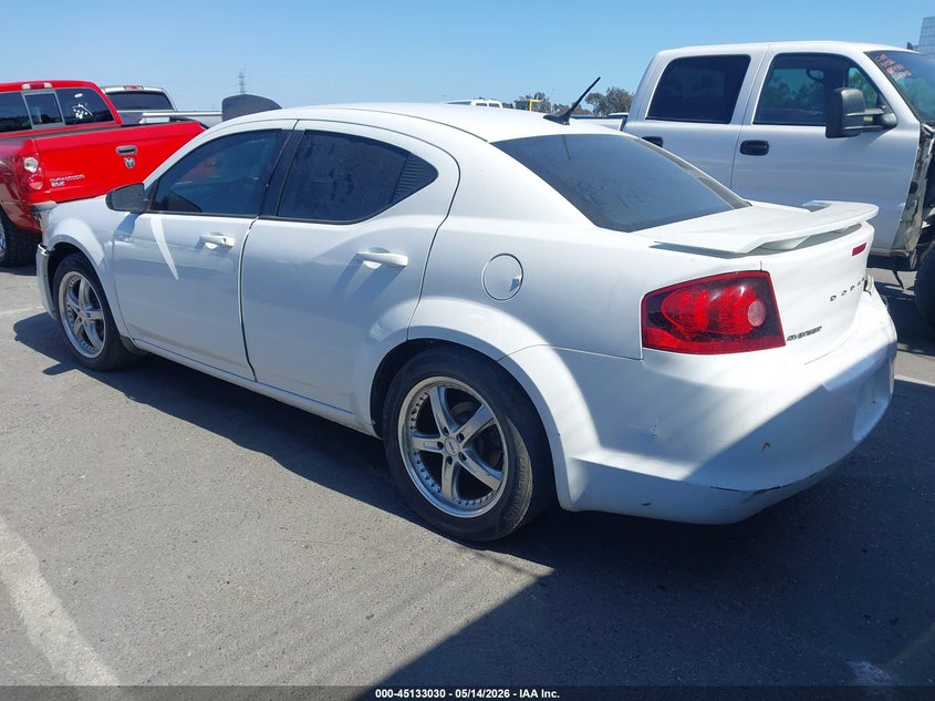 Vin: 1c3cdzag5cn287512, lot: 45630659, dodge avenger se 20123
