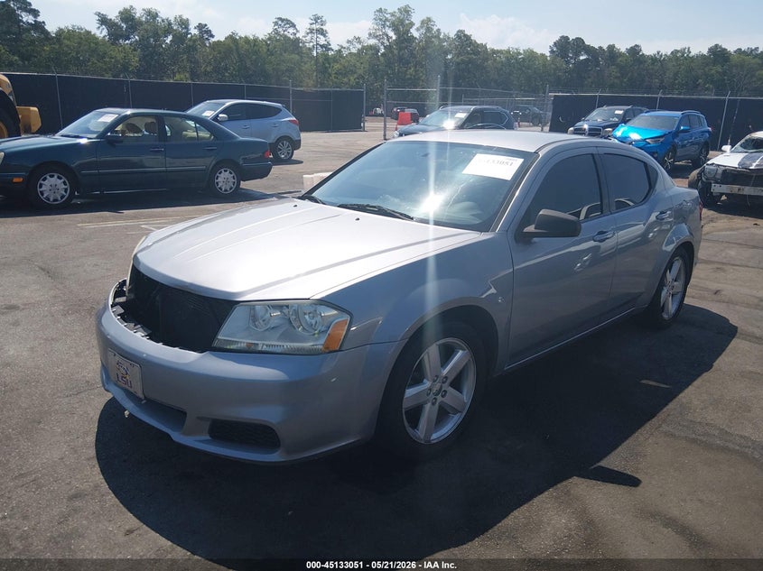 Vin: 1c3cdzab2dn643792, lot: 45630679, dodge avenger se 20132