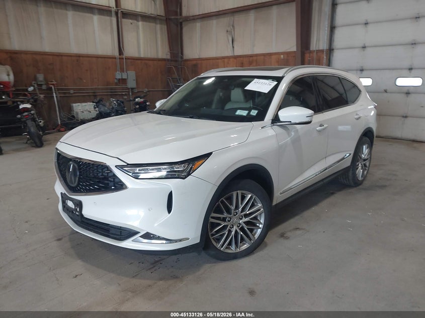 Vin: 5j8ye1h88pl041958, lot: 45630755, acura mdx advance package 20232