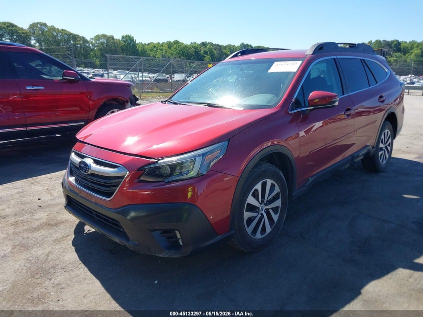 Vin: 4s4btadc2m3132901, lot: 45630926, subaru outback premium 20212