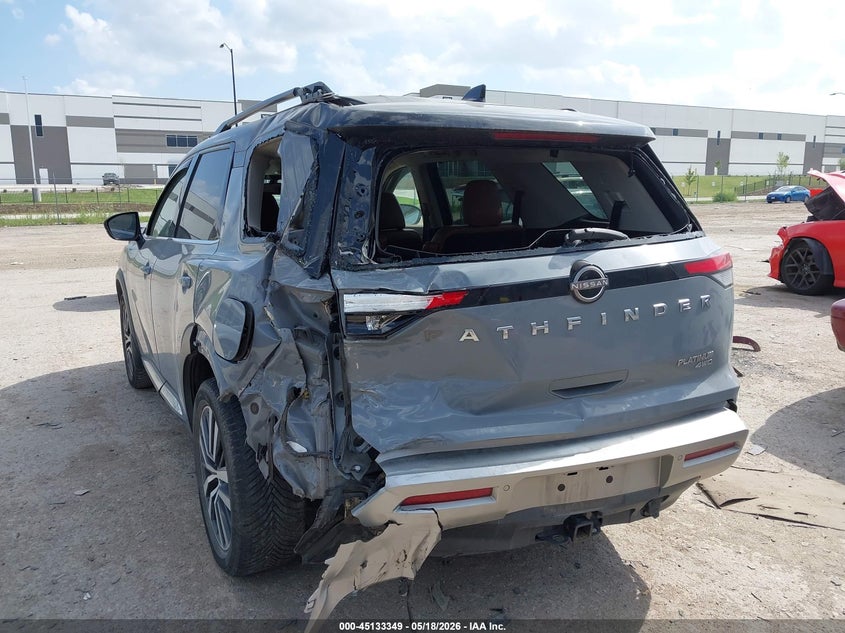 Vin: 5n1dr3dk9nc221330, lot: 45630979, nissan pathfinder platinum 4wd 20223