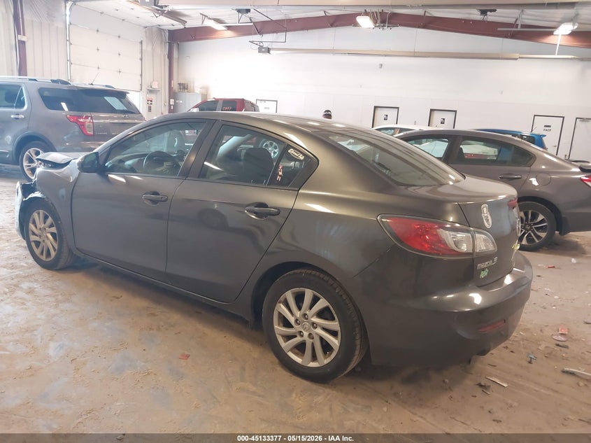 Vin: jm1bl1v78c1676237, lot: 45631006, mazda mazda3 i touring 20123