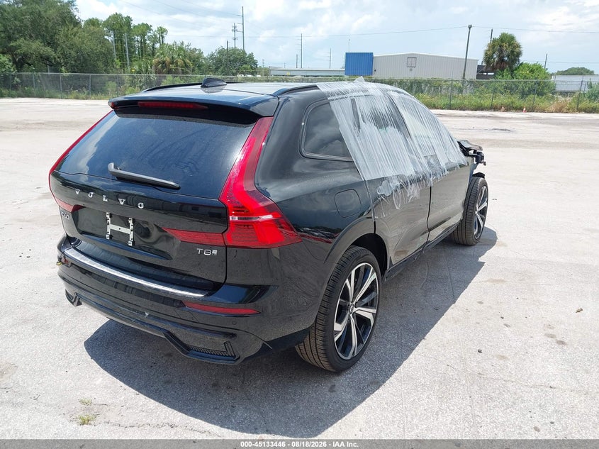 Vin: yv4h60rm0s1189542, lot: 45631075, volvo xc60 plug-in hybrid ultra, t8 awd electric/gasoline, dark 20254