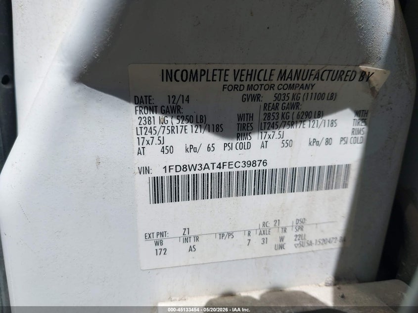 2015 FORD F350 TRUCK N/A