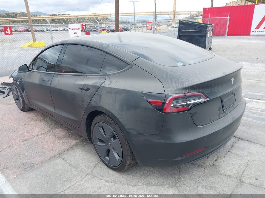 Vin: 5yj3e1ea9pf409485, lot: 45631218, tesla model 3 rear-wheel drive 20233