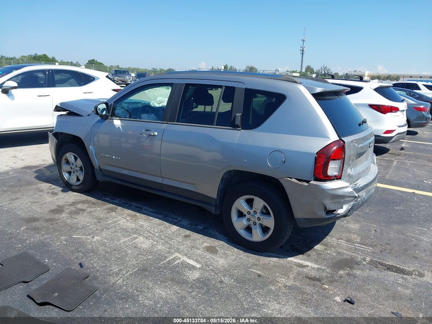 Vin: 1c4njcba1fd250245, lot: 45631413, jeep compass sport 20153