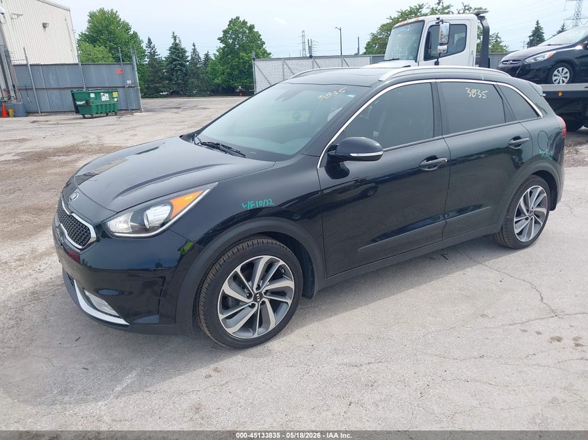 Vin: kndce3lc4h5088524, lot: 45631464, kia niro touring 20172