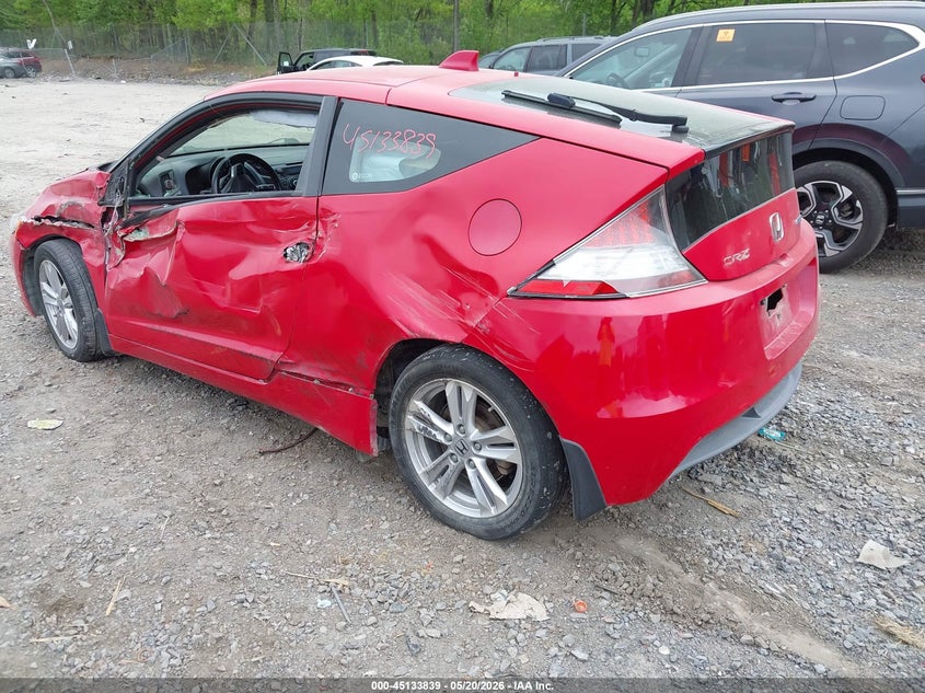 Vin: jhmzf1d66cs002496, lot: 45631468, honda cr-z ex 20123