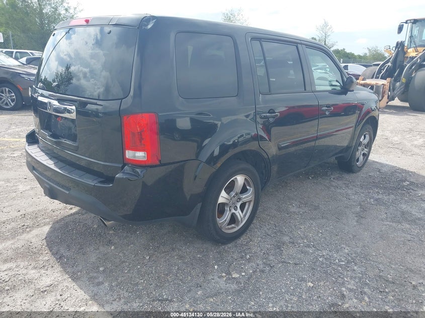 Vin: 5fnyf3h45cb039201, lot: 45631759, honda pilot ex 20124