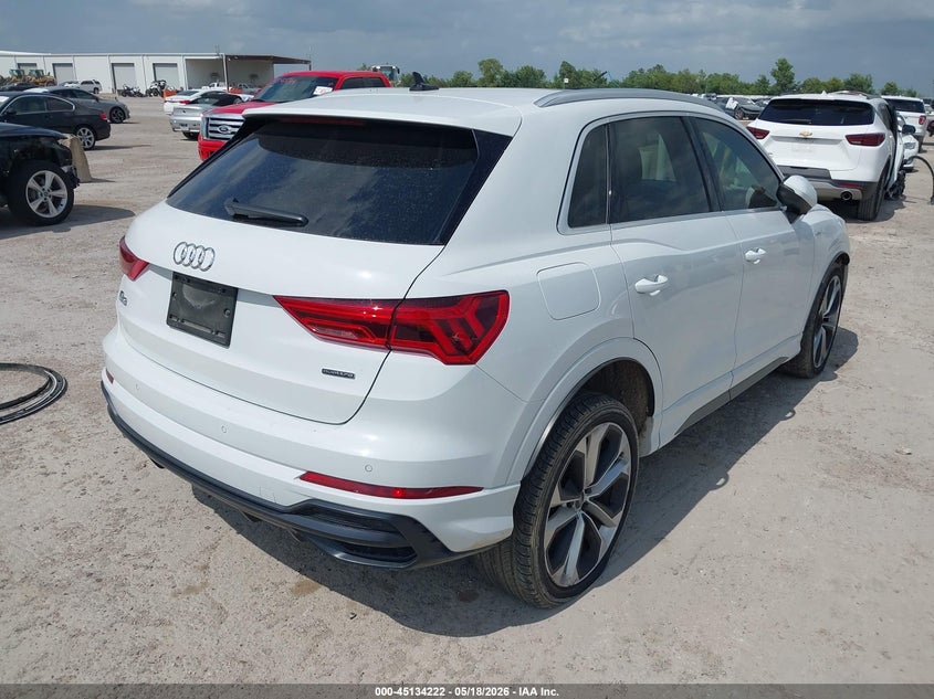 Vin: wa1eecf31l1045807, lot: 45631851, audi q3 premium plus 45 tfsi s line quattro tiptronic 20204