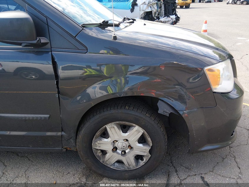 2012 Dodge Caravan 3.6 Grand Se/Avp grey Lot 111045134270 Vin 2C4RDGBG9CR308468