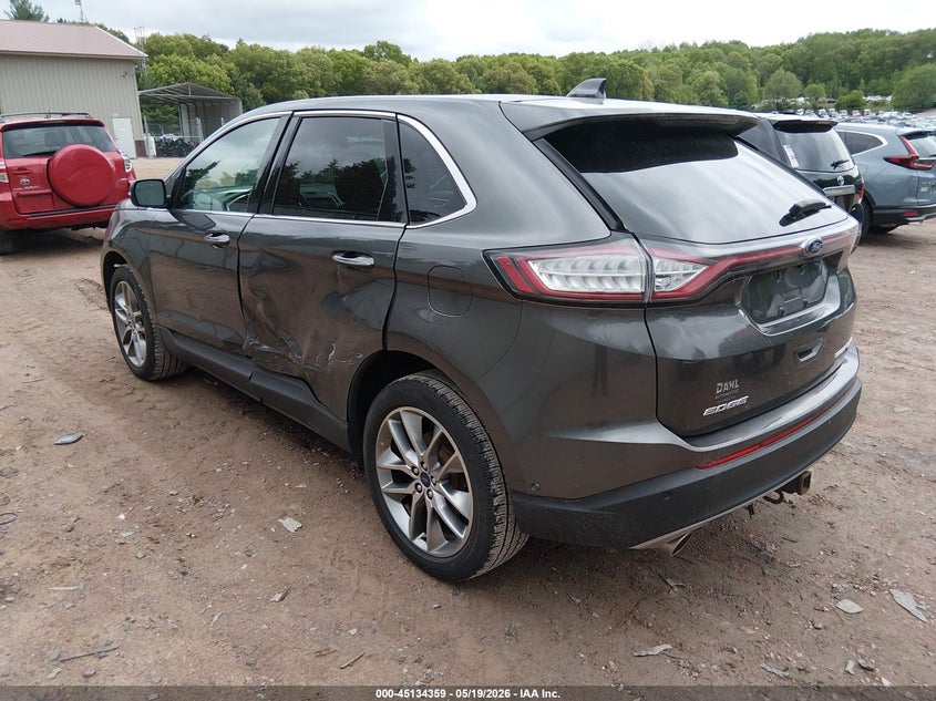 Vin: 2fmpk4k85fbb64964, lot: 45631988, ford edge titanium 20153