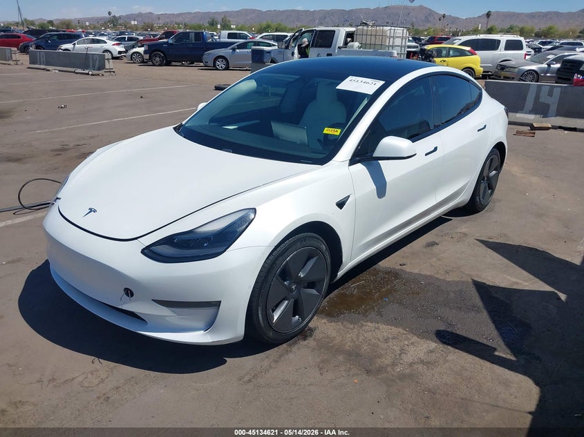 Vin: 5yj3e1eb9mf072028, lot: 45632250, tesla model 3 long range 20212