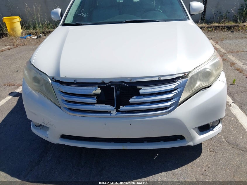2011 Toyota Avalon 3.5 Limited white Lot 111045134855 Vin 4T1BK3DB5BU396594