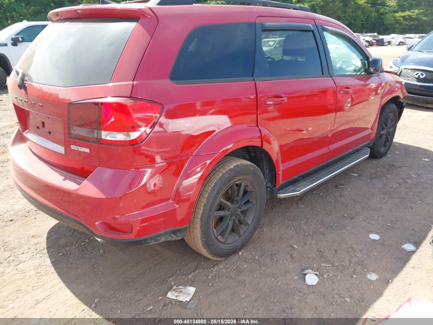 Vin: 3c4pdcbg9jt507241, lot: 45632609, dodge journey sxt 20184