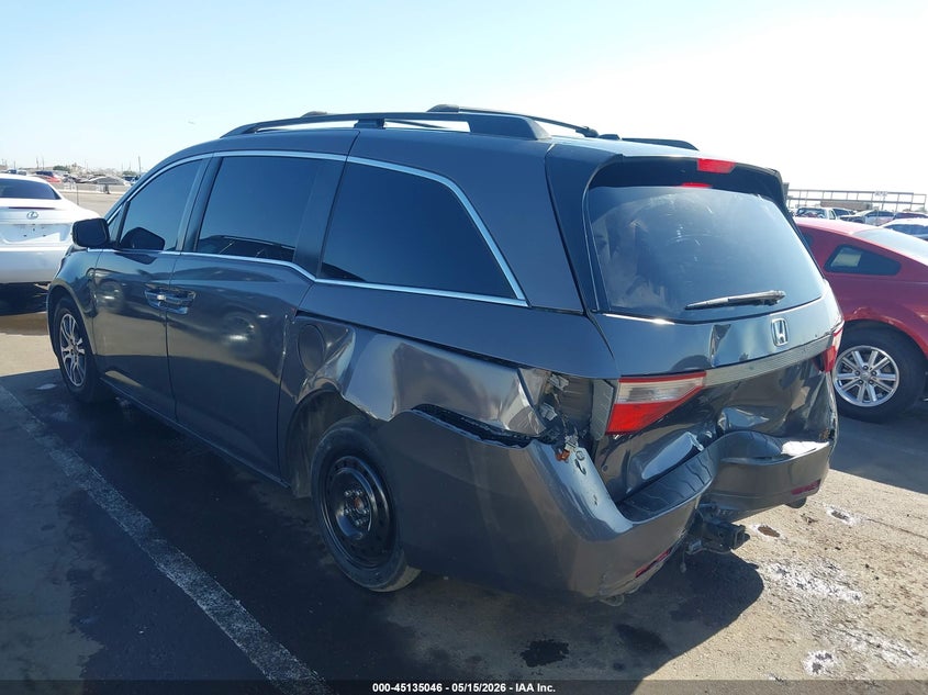 2012 Honda Odyssey 3.5 Ex-L grey Lot 111045135046 Vin 5FNRL5H68CB101121