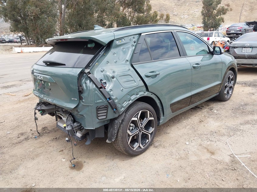 Vin: kndcr3le8p5114496, lot: 45632759, kia niro ex touring 20234