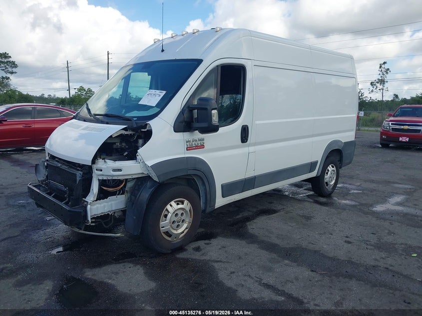 Vin: 3c6trvbg8ee111248, lot: 45632905, ram promaster 1500 20142