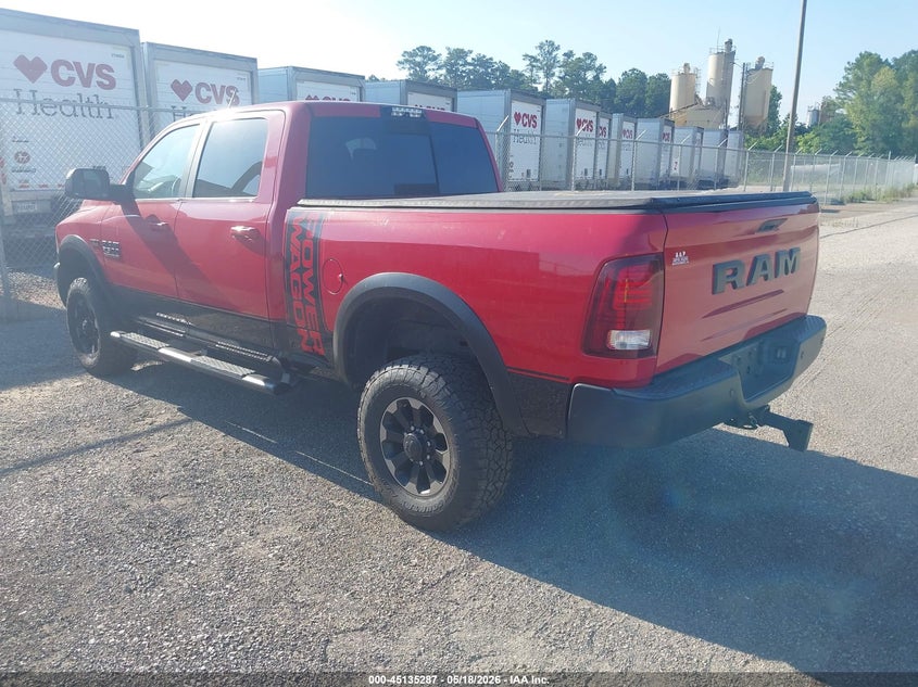 Vin: 3c6tr5ej5hg657523, lot: 45632916, ram 2500 power wagon  4x4 6'4 box 20173