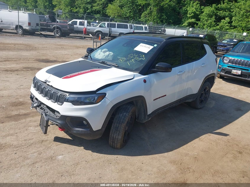 Vin: 3c4njddn1pt544262, lot: 45632967, jeep compass trailhawk 4x4 20232