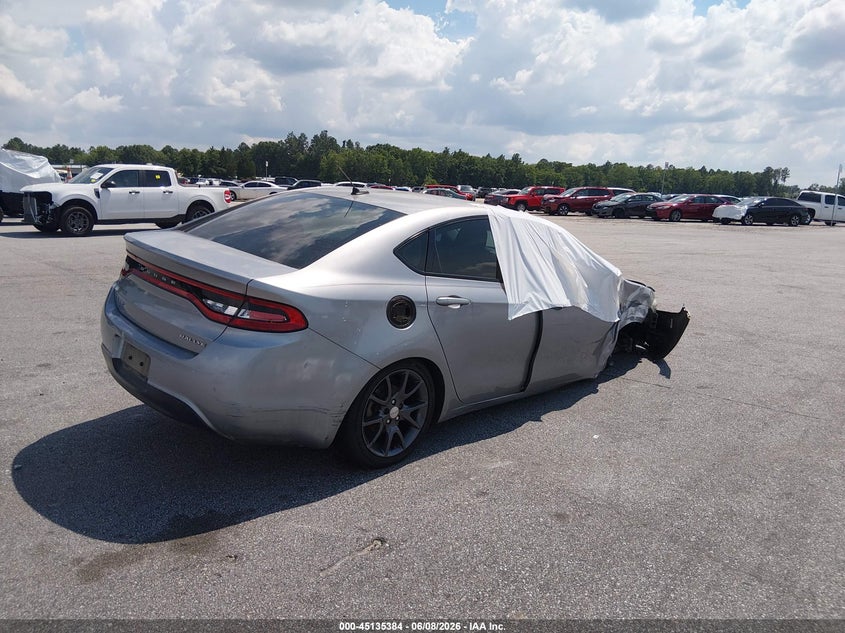 Vin: 1c3cdffa2gd823153, lot: 45633013, dodge dart sxt sport rallye 20164