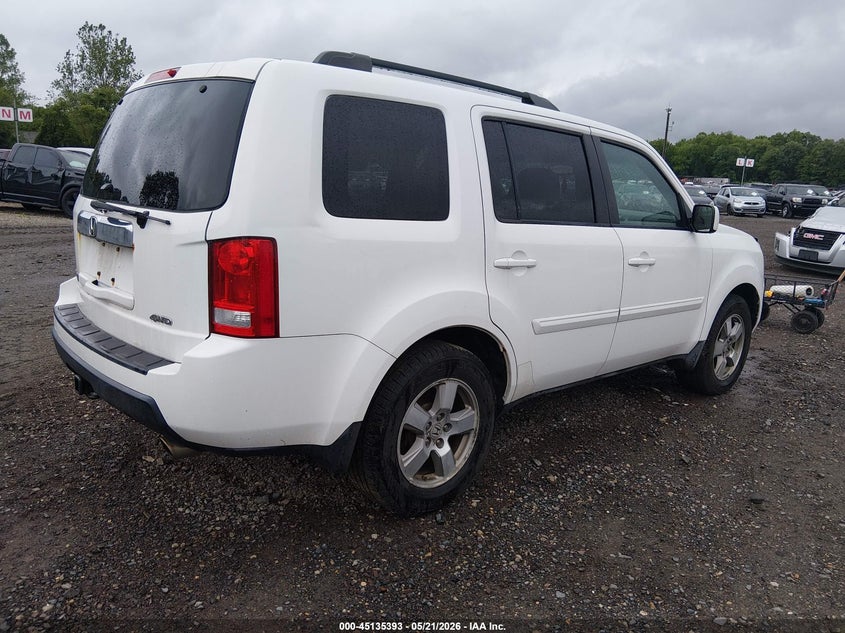 Vin: 5fnyf4h72bb044404, lot: 45633022, honda pilot ex-l 20114