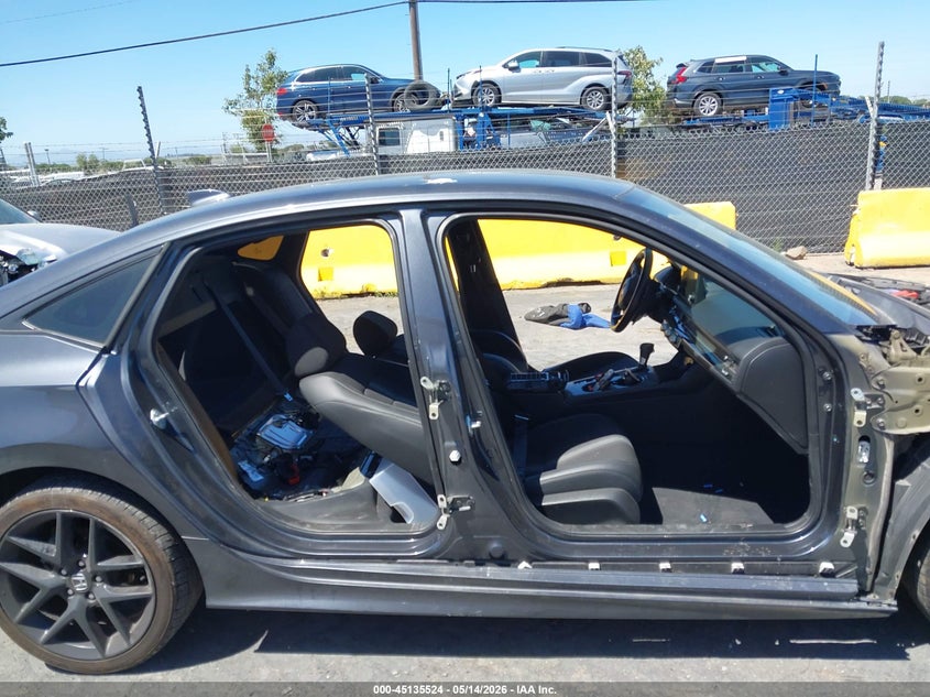 VIN 2HGFE2F5XNH510287 2022 HONDA CIVIC SPORT
