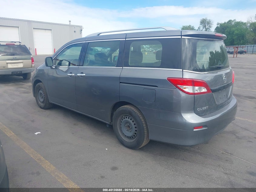 Vin: jn8ae2kp6e9101658, lot: 45633217, nissan quest s 20143