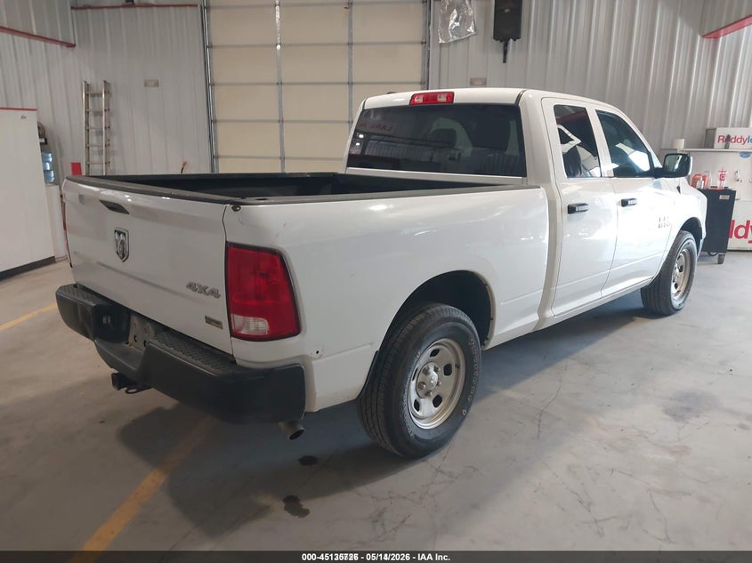 Vin: 1c6rr7fgxhs766075, lot: 45633355, ram 1500 tradesman  4x4 6'4 box 20174