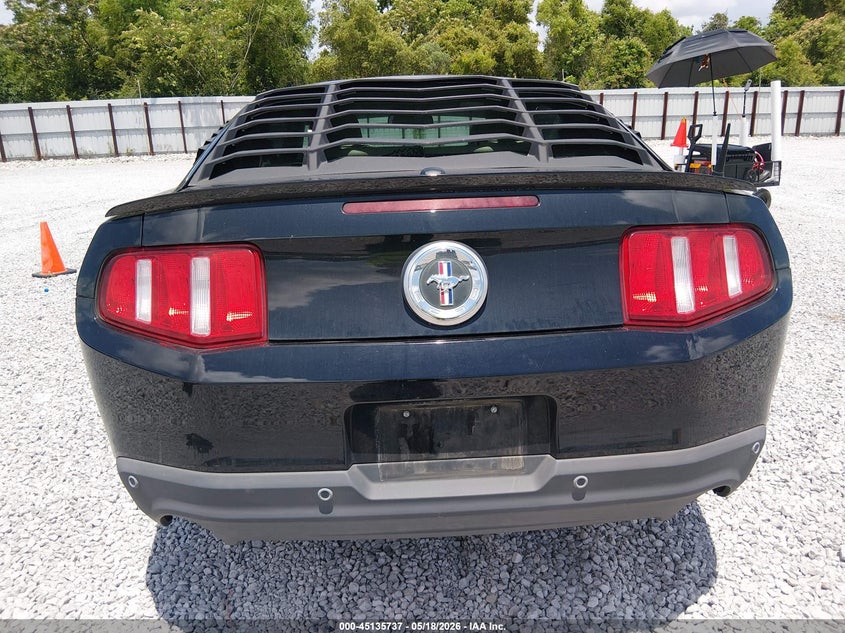 2012 Ford Mustang 3.7 V6 Premium black Lot 111045135737 Vin 1ZVBP8AM1C5258018