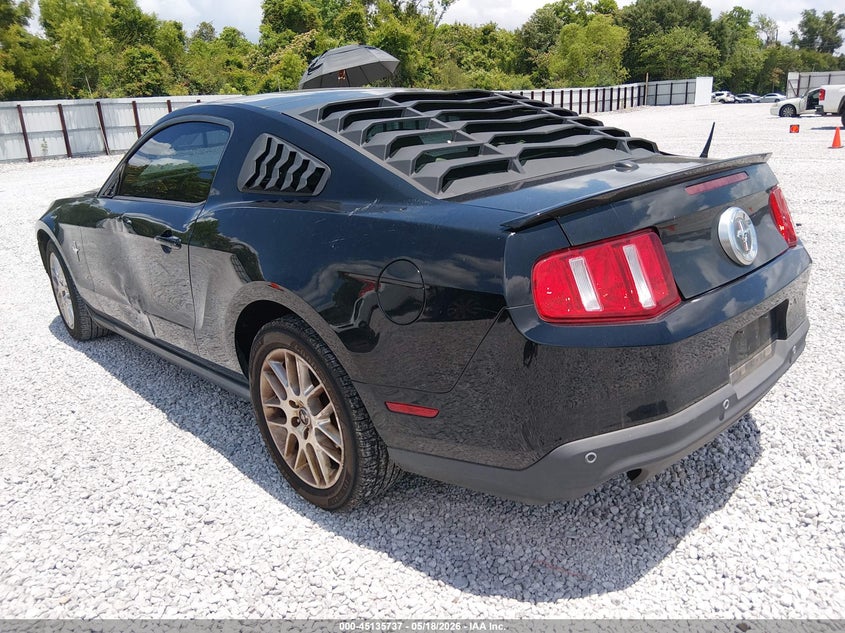 2012 Ford Mustang 3.7 V6 Premium black Lot 111045135737 Vin 1ZVBP8AM1C5258018