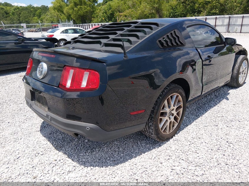 2012 Ford Mustang 3.7 V6 Premium black Lot 111045135737 Vin 1ZVBP8AM1C5258018