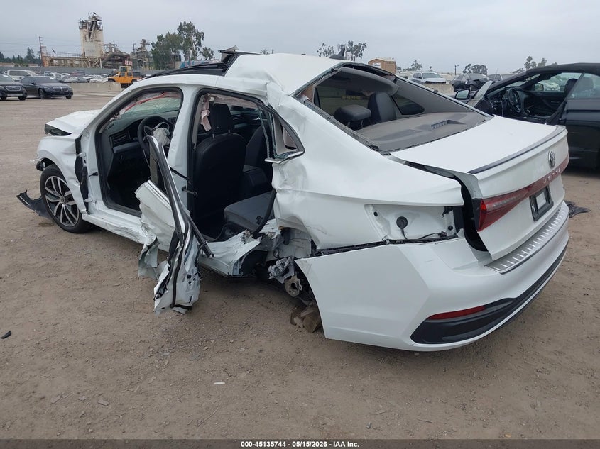 Vin: 3vw7w7bu8tm022655, lot: 45633373, volkswagen jetta se 20263