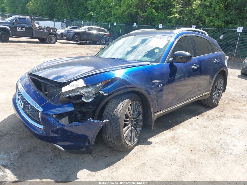 Vin: jn8cs1mu8hm143152, lot: 45633403, infiniti qx70 20172