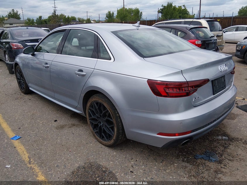 Vin: wauenaf49ja110481, lot: 45633563, audi a4 2.0t premium 20183