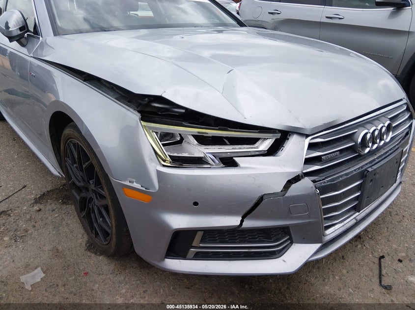 2018 AUDI A4 SEDAN 2.0L I-4 DI, DOHC, VVT, TURBO, 252HP