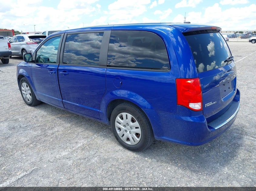 Vin: 2c4rdgbg5jr313180, lot: 45633615, dodge grand caravan se 20183