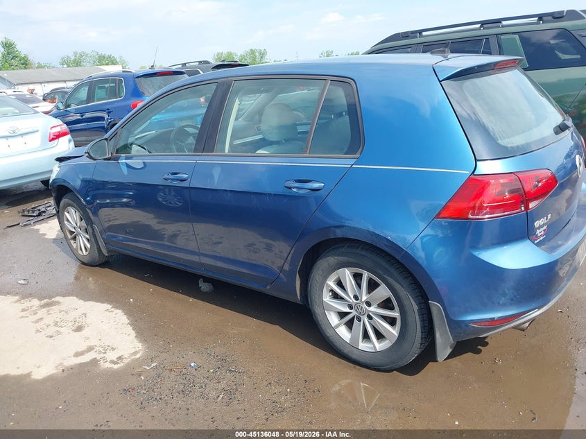 2015 Volkswagen Golf Tsi S 4-Door VIN: 3VW217AU3FM056324 Lot: 45136048
