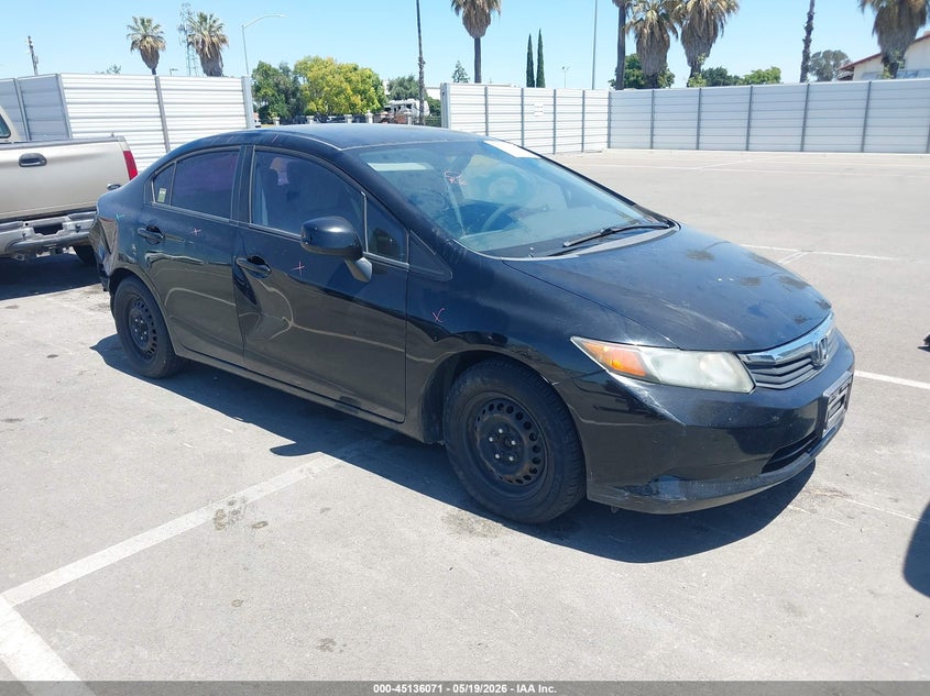 2012 Honda Civic 1.8 Lx black Lot 111045136071 Vin 19XFB2F53CE384600