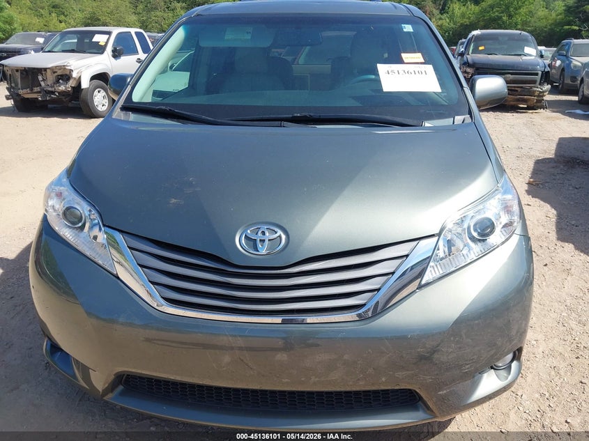 2013 TOYOTA SIENNA VAN 3.5L V-6 DOHC, VVT, 266HP