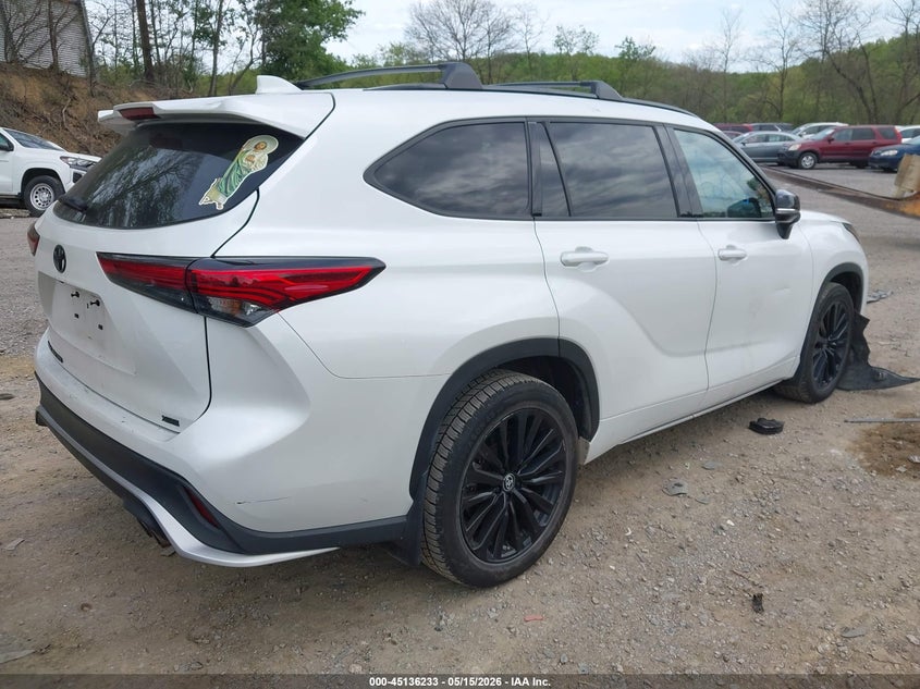 Vin: 5tdkdrah4ps508940, lot: 45633862, toyota highlander xse 20234
