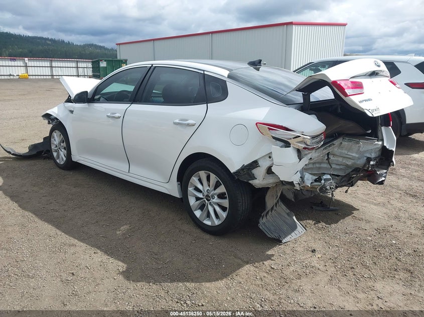 Vin: 5xxgu4l33jg273188, lot: 45633879, kia optima ex 20183