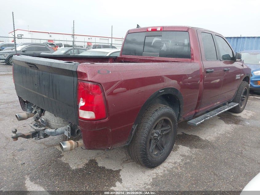 Vin: 1c6rr6gt3hs675977, lot: 45633943, ram 1500 big horn  4x2 6'4 box 20174