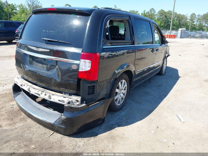 Vin: 2c4rc1bg8dr805979, lot: 45634158, chrysler town & country touring 20134