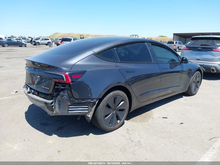 Vin: 5yj3e1eb7sf874283, lot: 45634203, tesla model 3 long range all-wheel drive 20254