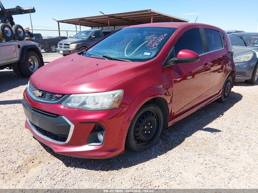 Vin: 1g1jd6sb8h4111242, lot: 45634259, chevrolet sonic lt auto 20172