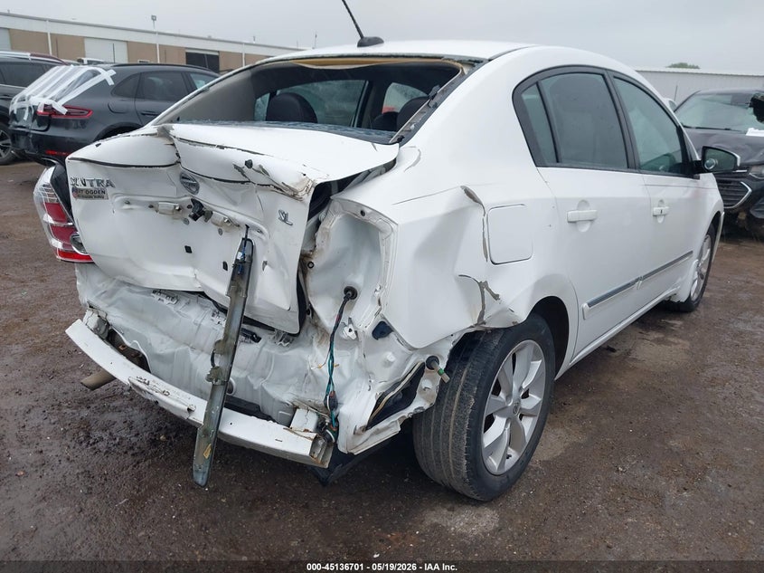 2012 NISSAN SENTRA SEDAN 2.0L I-4 DOHC, VVT, 140HP