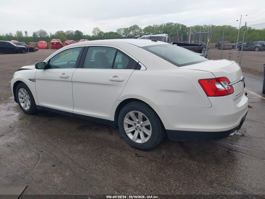 Vin: 1fahp2dw9cg104836, lot: 45634383, ford taurus se 20123